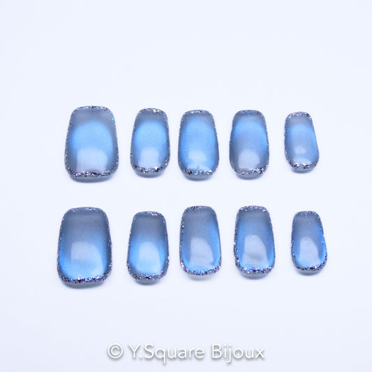 < Annecy >Y.Square Faux Ongles Fait Main Réutilisables