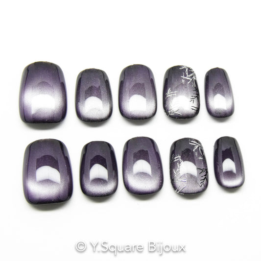 < Oolong Fumé > Y.Square Press On Nails / Faux Ongles Réutilisables