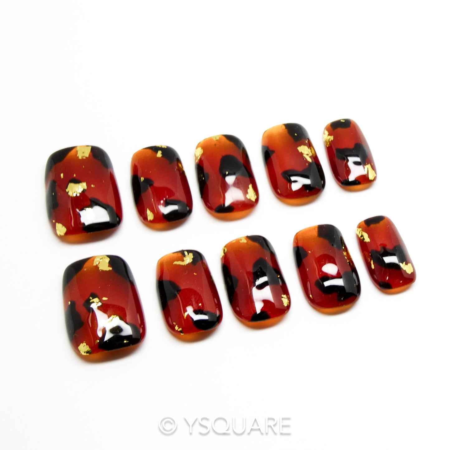 < Regina > Y.Square Faux Ongles Fait Main Réutilisables