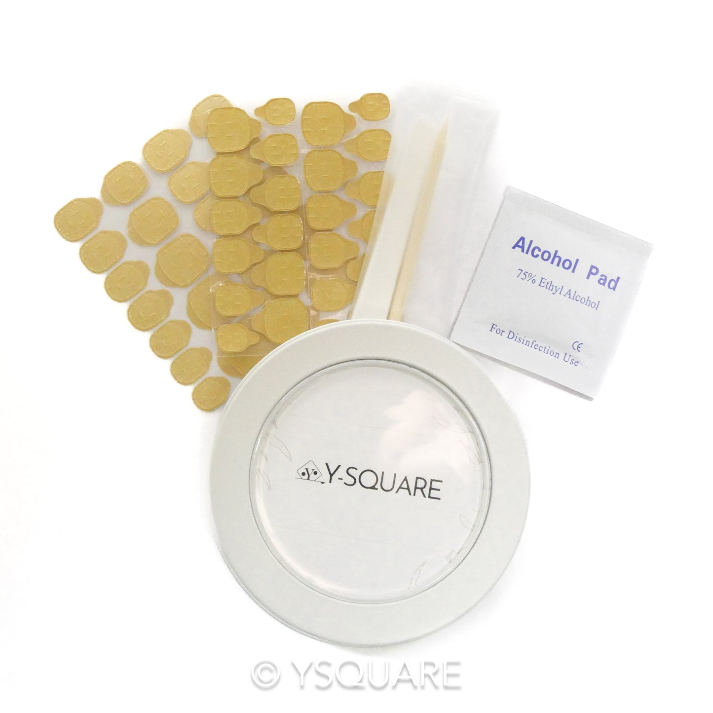 < Clair de Lune > Y.Square Faux Ongles Fait Main Réutilisables