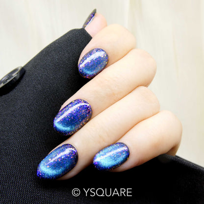 < Abysse > Y.Square Press On Nails / Faux Ongles Fait Main Réutilisables