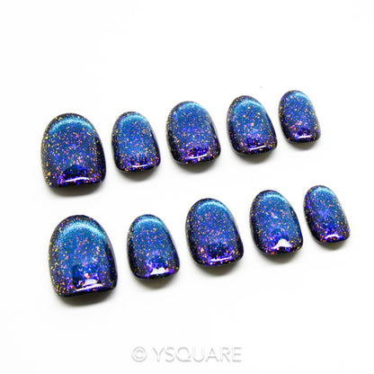 < Abysse > Y.Square Press On Nails / Faux Ongles Fait Main Réutilisables
