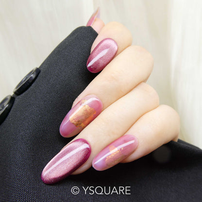 < Aquarelle > Y.Square Faux Ongles Fait Main Réutilisables