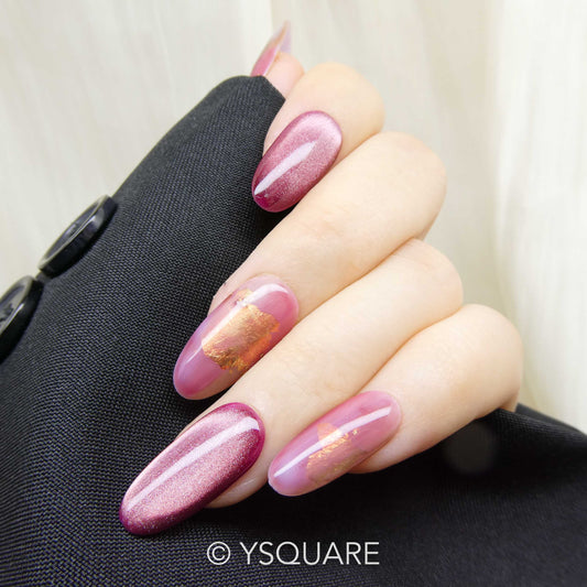 < Aquarelle > Y.Square Faux Ongles Fait Main Réutilisables