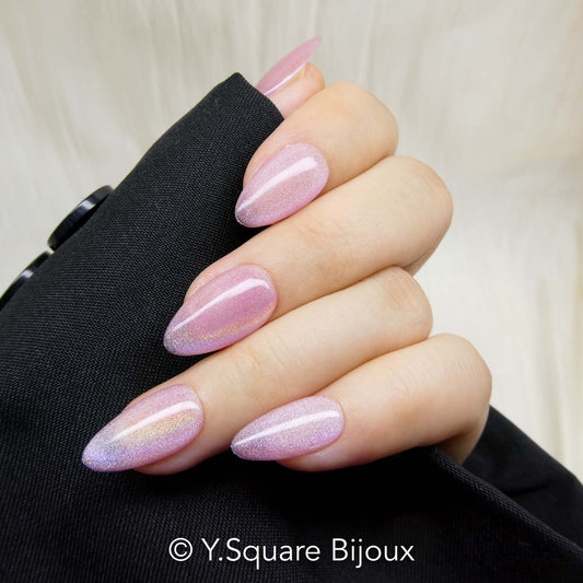 < Arc en ciel > Y.Square Faux Ongles Fait Main Réutilisables