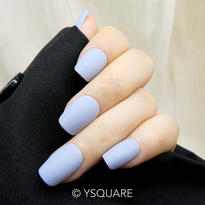 < Pastel Collection > Y.Square Faux Ongles Fait Main Réutilisables