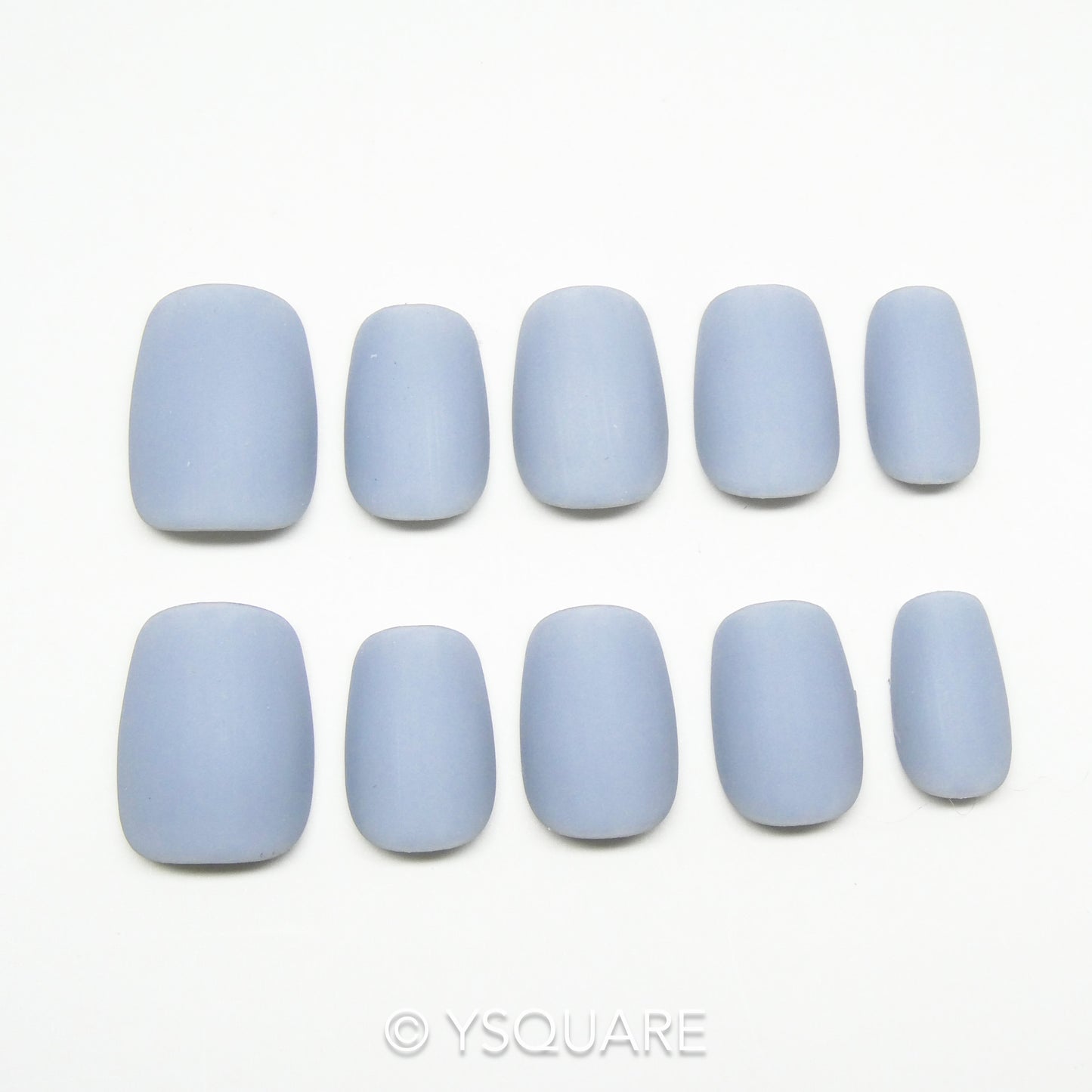 < Pastel Collection > Y.Square Faux Ongles Fait Main Réutilisables