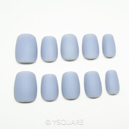 < Pastel Collection > Y.Square Faux Ongles Fait Main Réutilisables