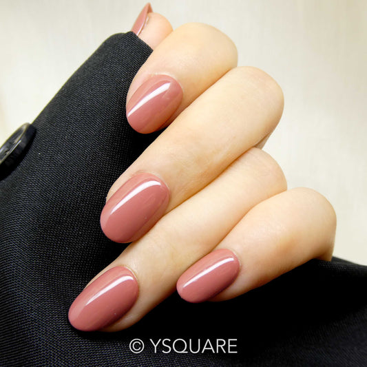 < Cannelle  >  Y.Square Faux Ongles Fait Main Réutilisables / Handmade Press On Nails 