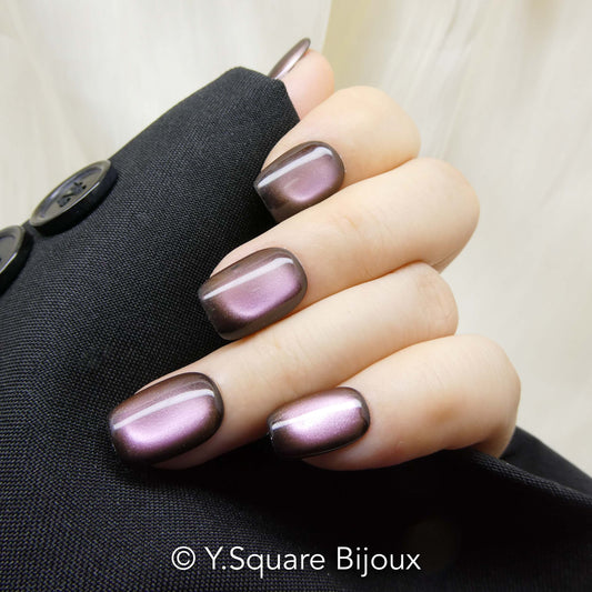 < Figue > Y.Square Faux Ongles Fait Main Réutilisables