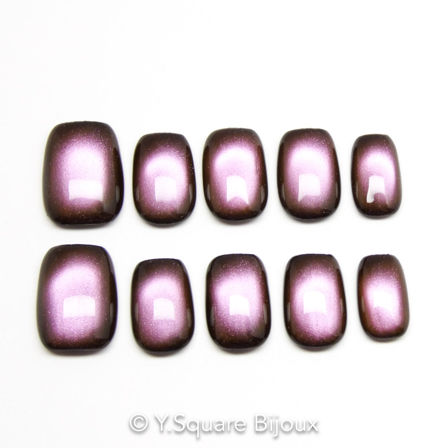 < Figue > Y.Square Faux Ongles Fait Main Réutilisables