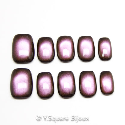 < Figue > Y.Square Faux Ongles Fait Main Réutilisables
