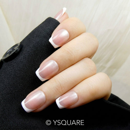< French Bling  > Y.Square Faux Ongles Fait Main Réutilisables