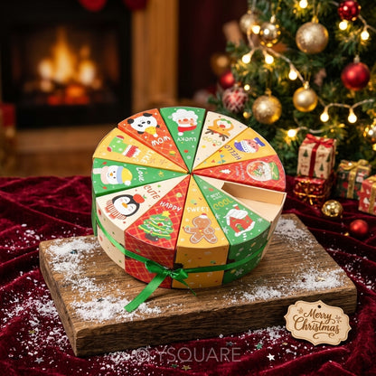 🎄 Boîte Mystère de Noël en forme de gâteau — 12 petites surprises