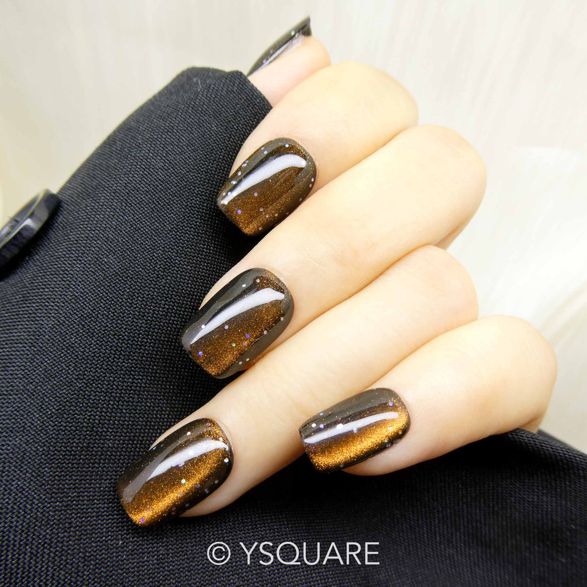  < Gingembre Brut > Y.Square Faux Ongles Fait Main Réutilisables / Handmade Press On Nails 