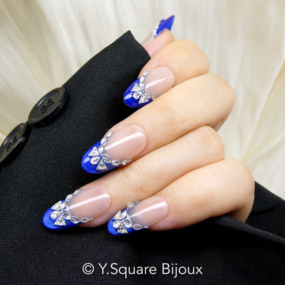 < Glam > Y.Square Faux Ongles Fait Main Réutilisables