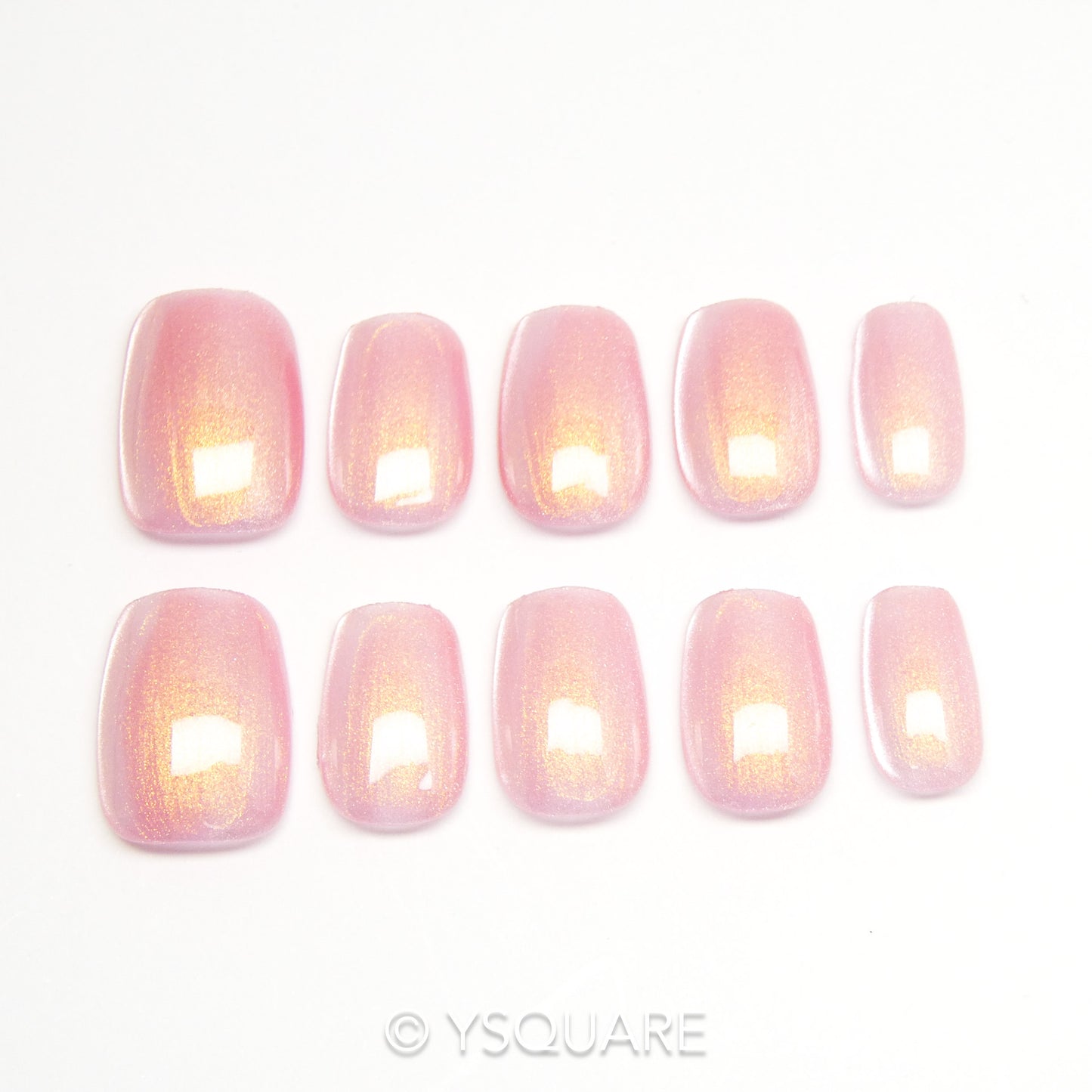 < Gloss à lèvres > Y.Square Faux Ongles Fait Main Réutilisables