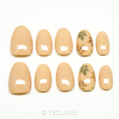 < Mon Herbier > Y.Square Faux Ongles Fait Main Réutilisables