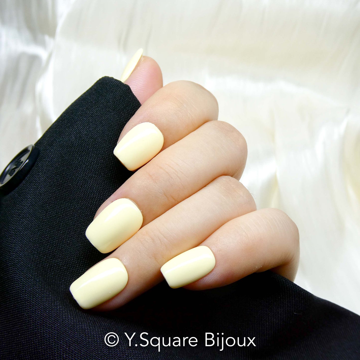 < Pastel Collection > Y.Square Faux Ongles Fait Main Réutilisables