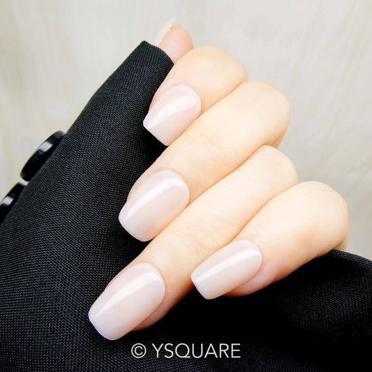 < Milky > Y.Square Faux Ongles Fait Main Réutilisables