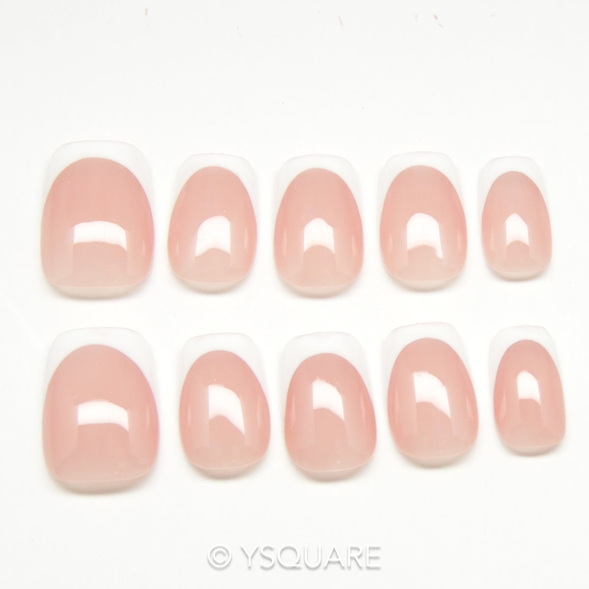 < New French >  Y.Square Faux Ongles Fait Main Réutilisables / Handmade Press On Nails 