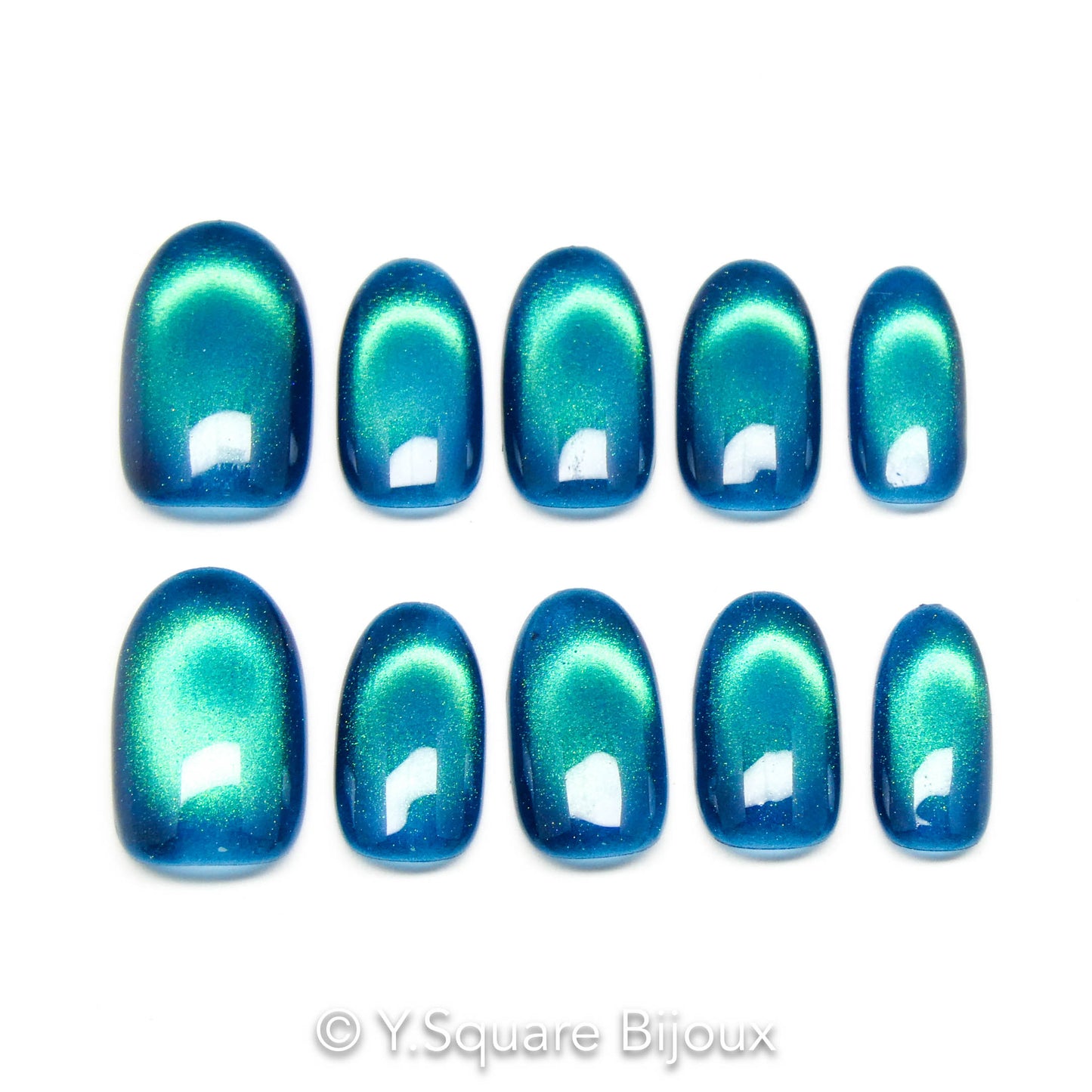 < Forêt Norvégienne >Y.Square Faux Ongles Fait Main Réutilisables