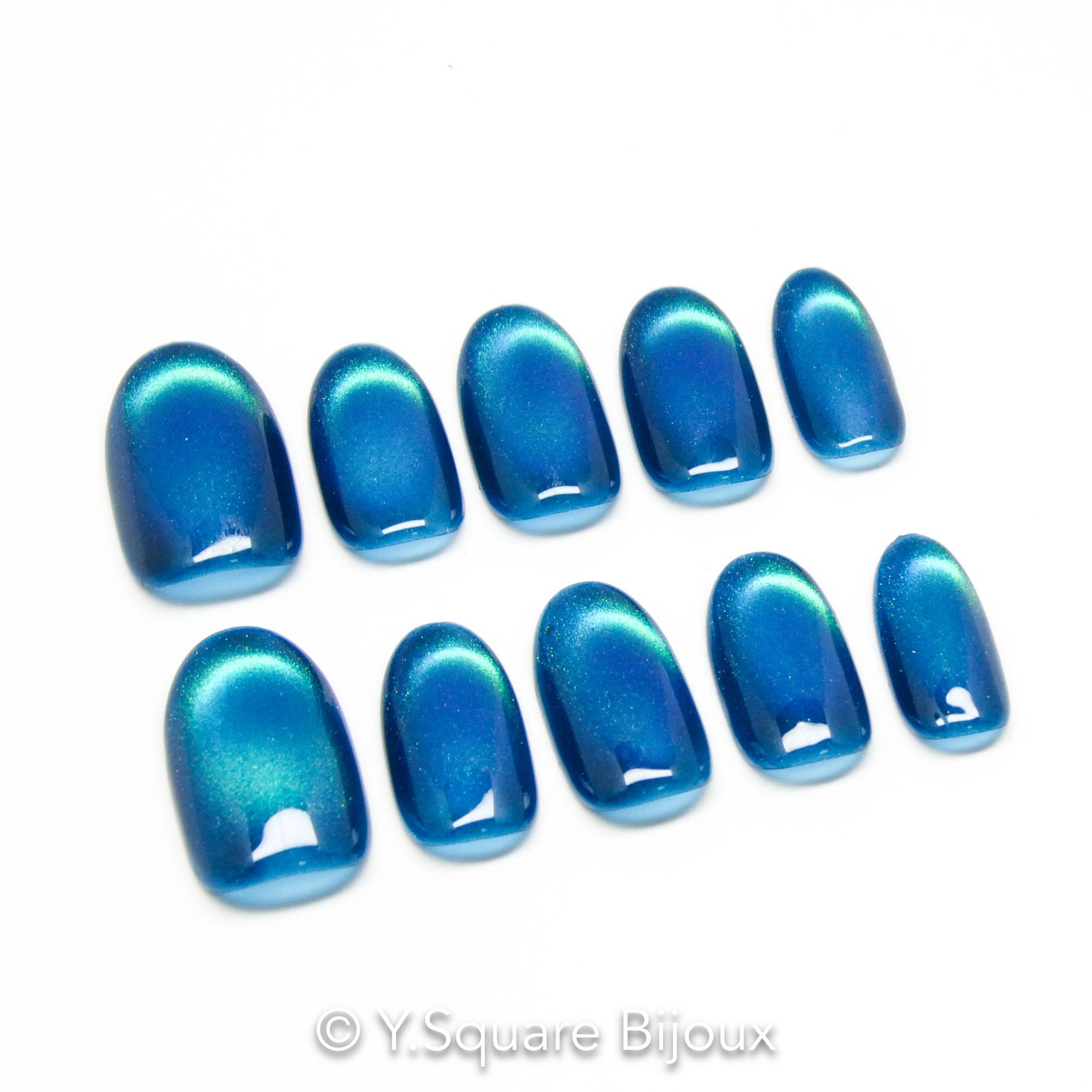 < Forêt Norvégienne >Y.Square Faux Ongles Fait Main Réutilisables