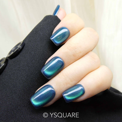 < Forêt Norvégienne >Y.Square Faux Ongles Fait Main Réutilisables
