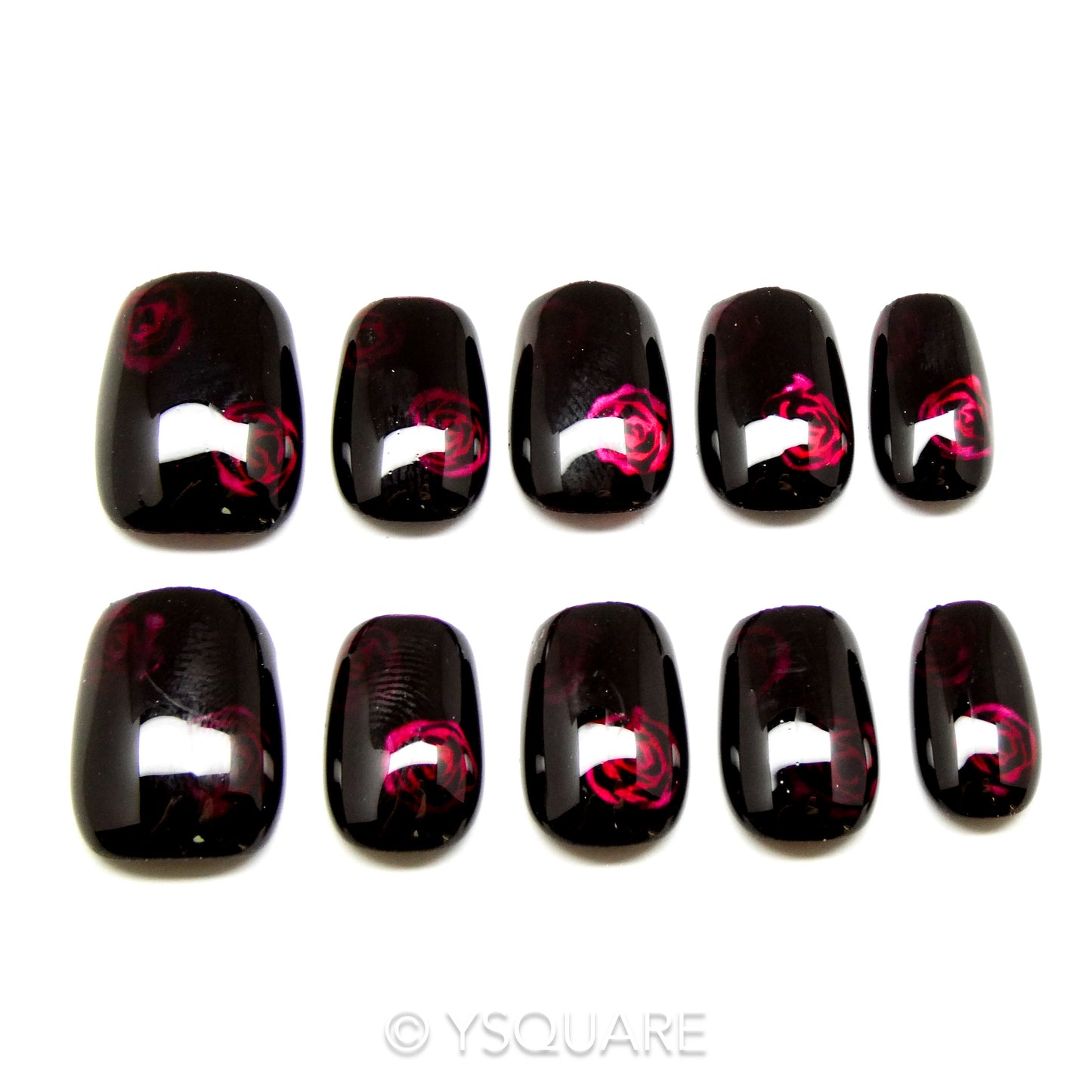 < Parfum Secret  > Y.Square Faux Ongles Fait Main Réutilisables