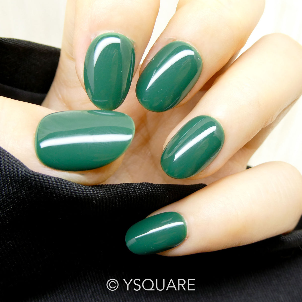 < Vert > Y.Square Faux Ongles Fait Main Réutilisables / Handmade Press On Nails 