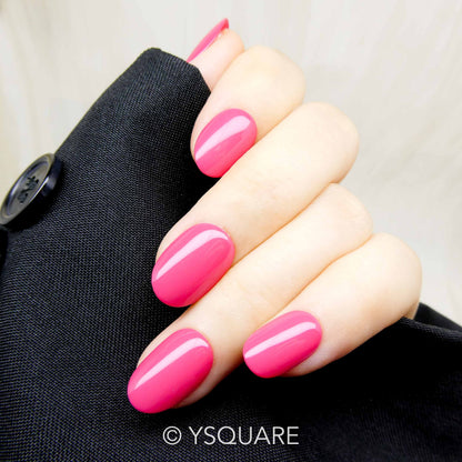 < Pivoine > Y.Square Faux Ongles Fait Main Réutilisables