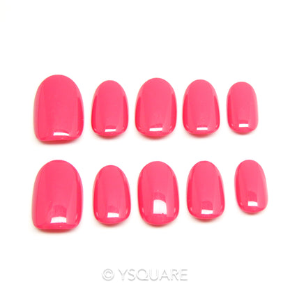 < Pivoine > Y.Square Faux Ongles Fait Main Réutilisables