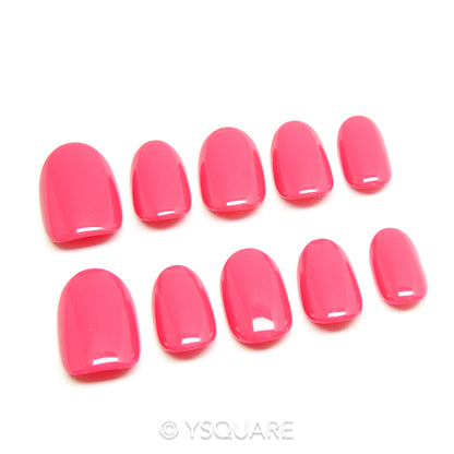 < Pivoine > Y.Square Faux Ongles Fait Main Réutilisables