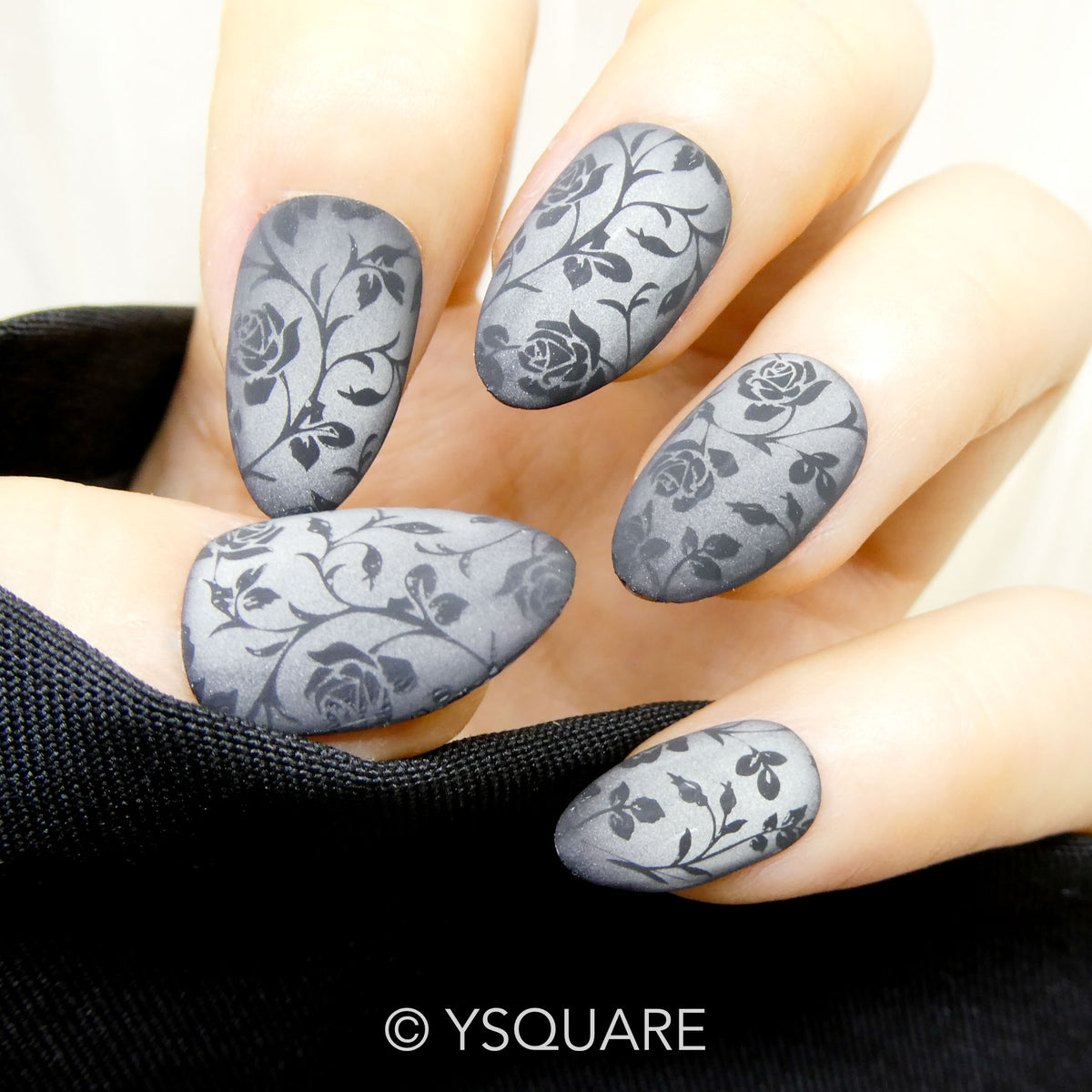 < Rose brûlée > Y.Square Faux Ongles Fait Main Réutilisables / Handmade Press On Nails 