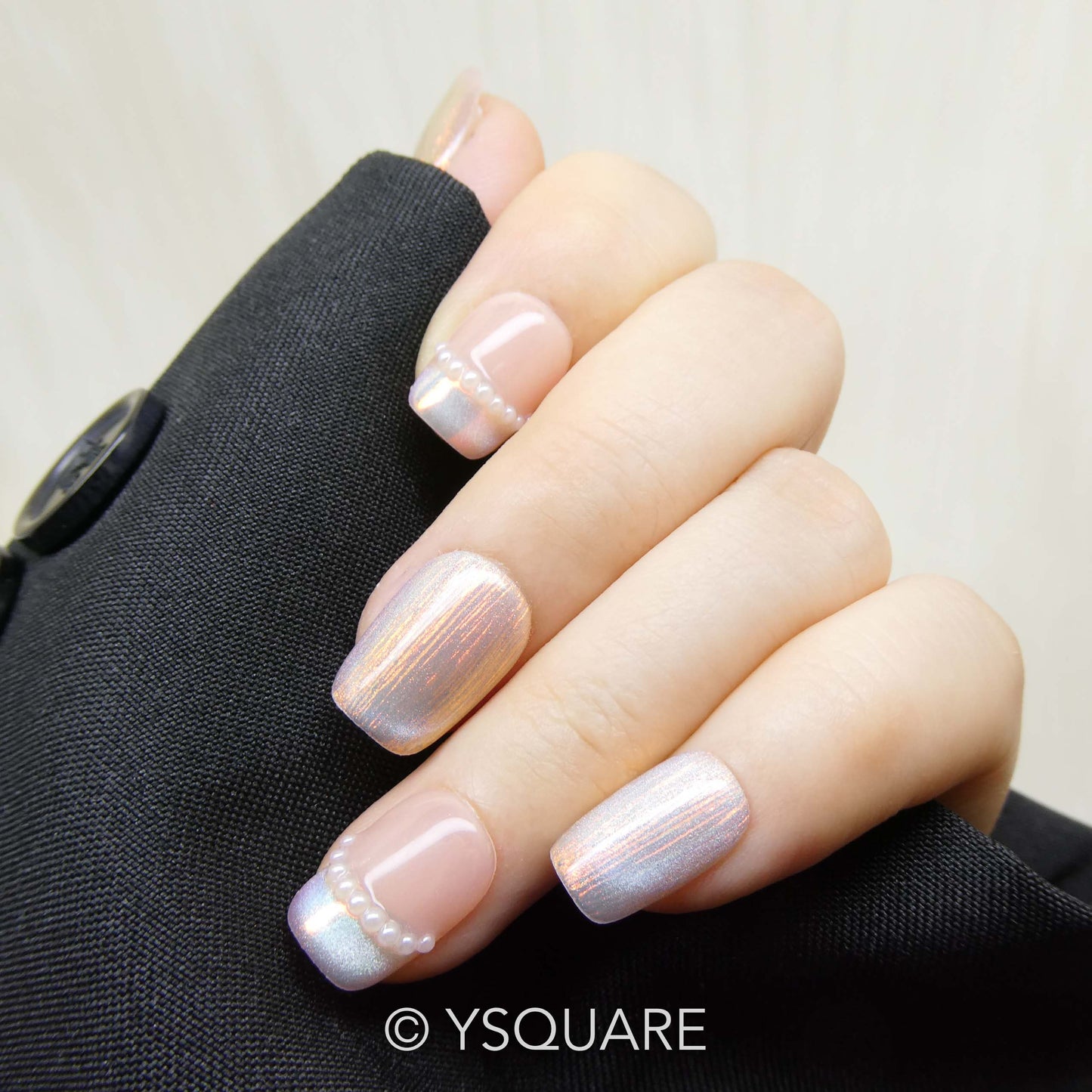 < Sirène > Y.Square Faux Ongles Fait Main Réutilisables