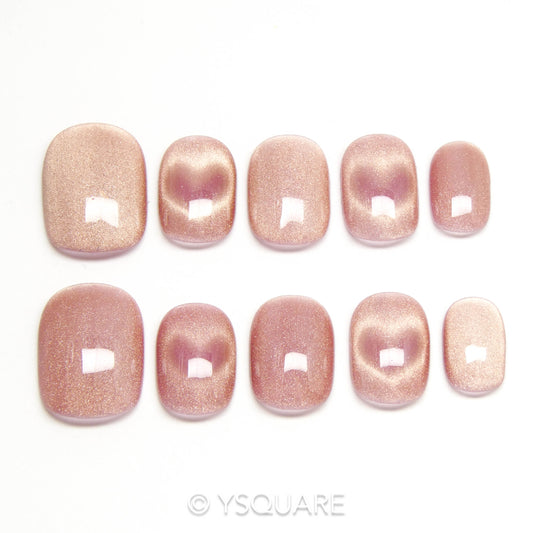 < Cat-Eye Heart > Y.Square  Faux Ongles Réutilisables