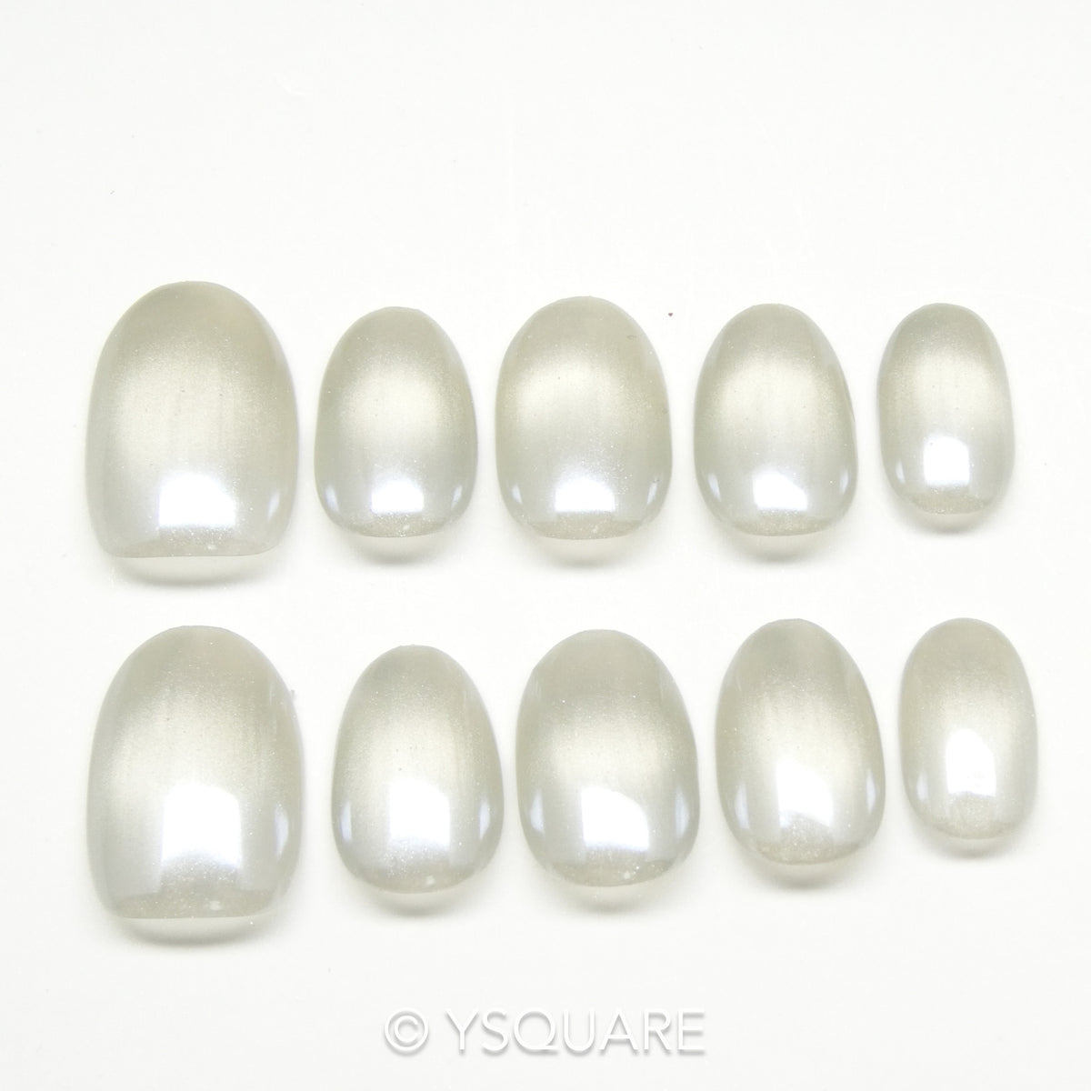 < Pearl > Y.Square Ongles Press On / Faux Ongles réutilisables