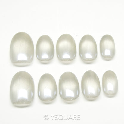 < Pearl > Y.Square Ongles Press On / Faux Ongles réutilisables