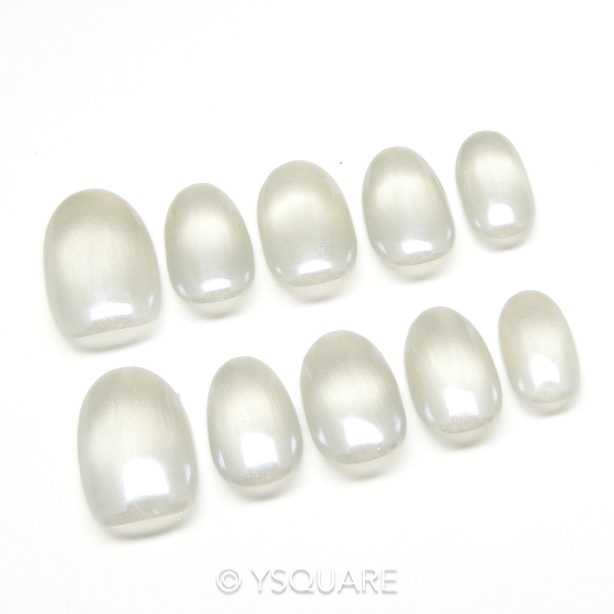 < Pearl > Y.Square Ongles Press On / Faux Ongles réutilisables