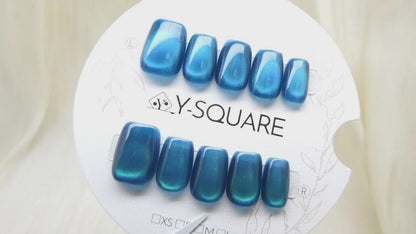 < Forêt Norvégienne >Y.Square Faux Ongles Fait Main Réutilisables