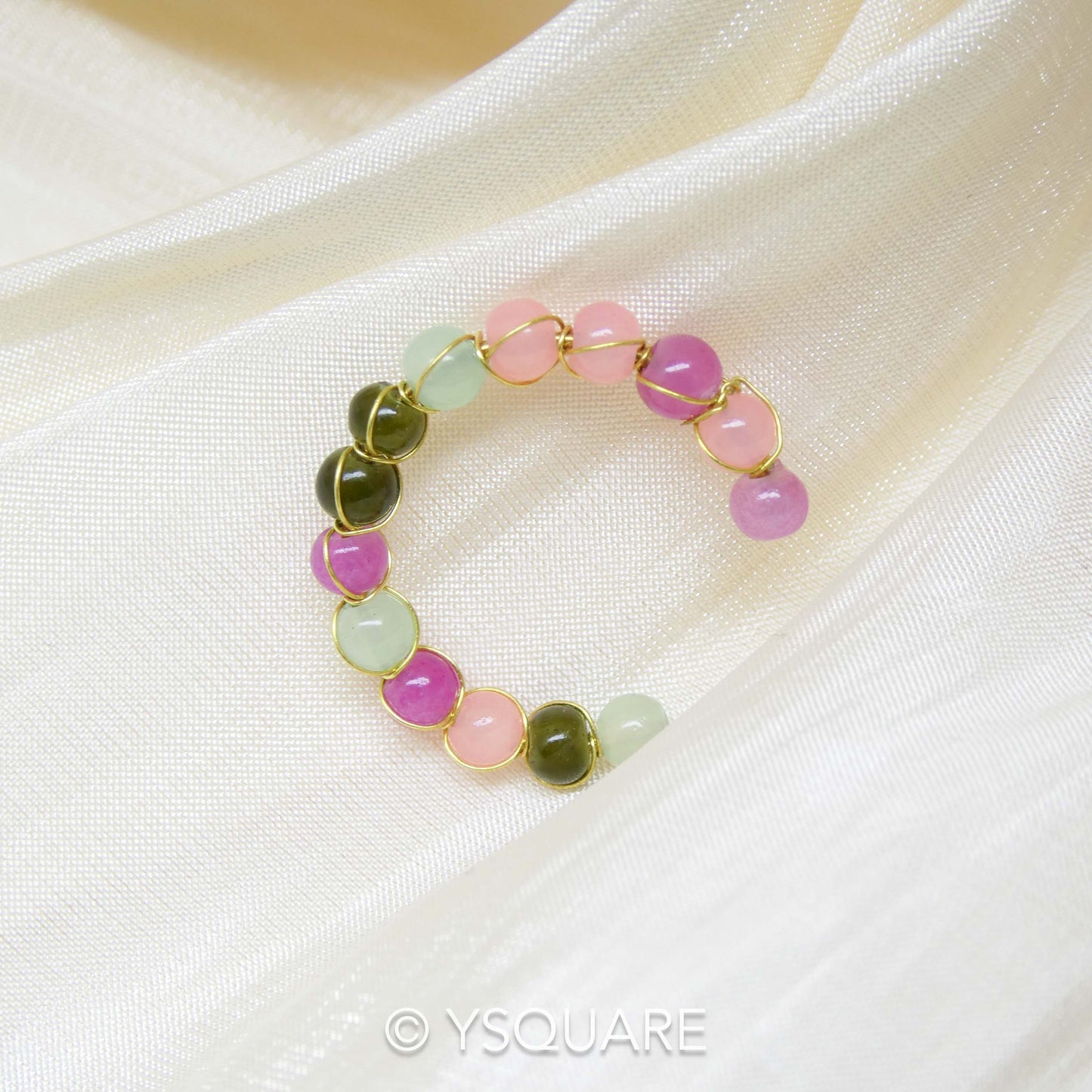 < Spring Day > Delicate Handcrafted Adjustable Open Ring