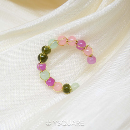 < Spring Day > Delicate Handcrafted Adjustable Open Ring