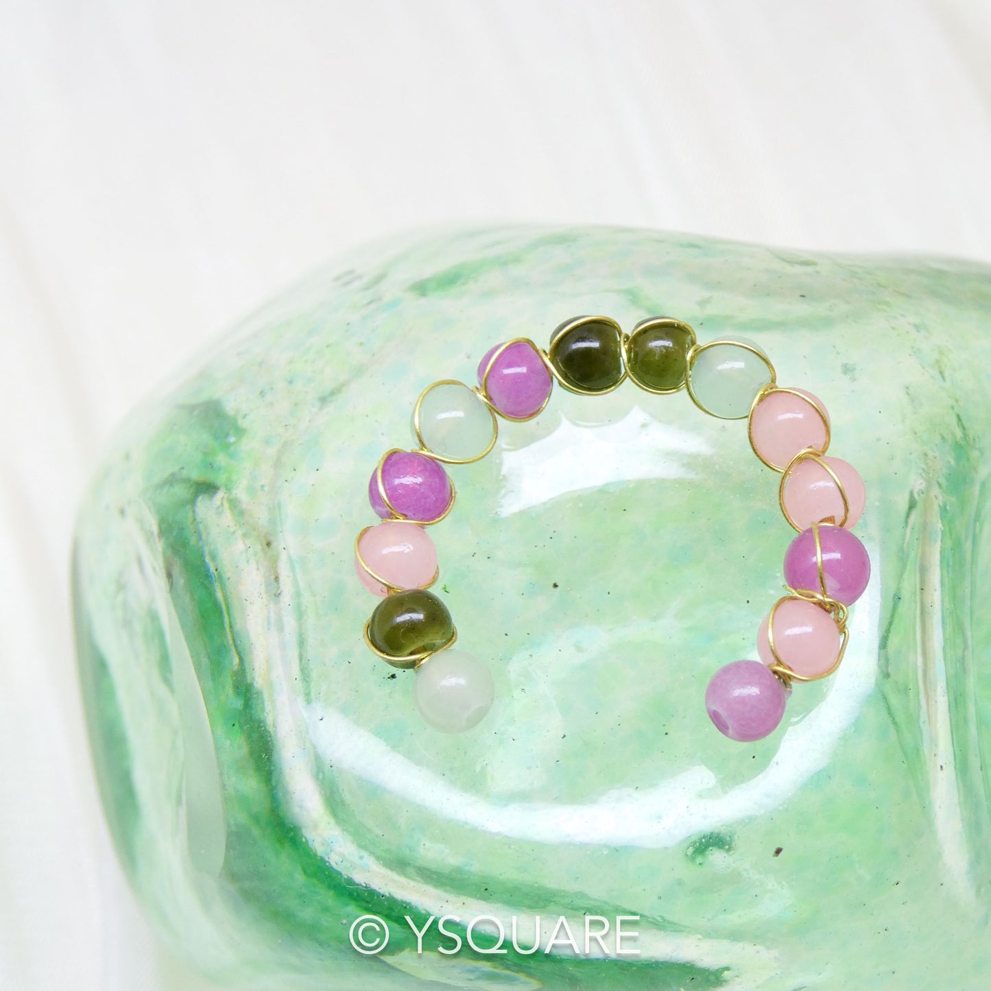 < Spring Day > Delicate Handcrafted Adjustable Open Ring