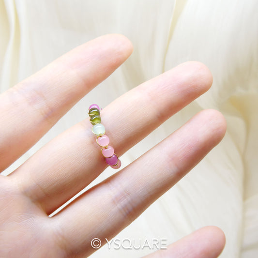 < Spring Day > Delicate Handcrafted Adjustable Open Ring