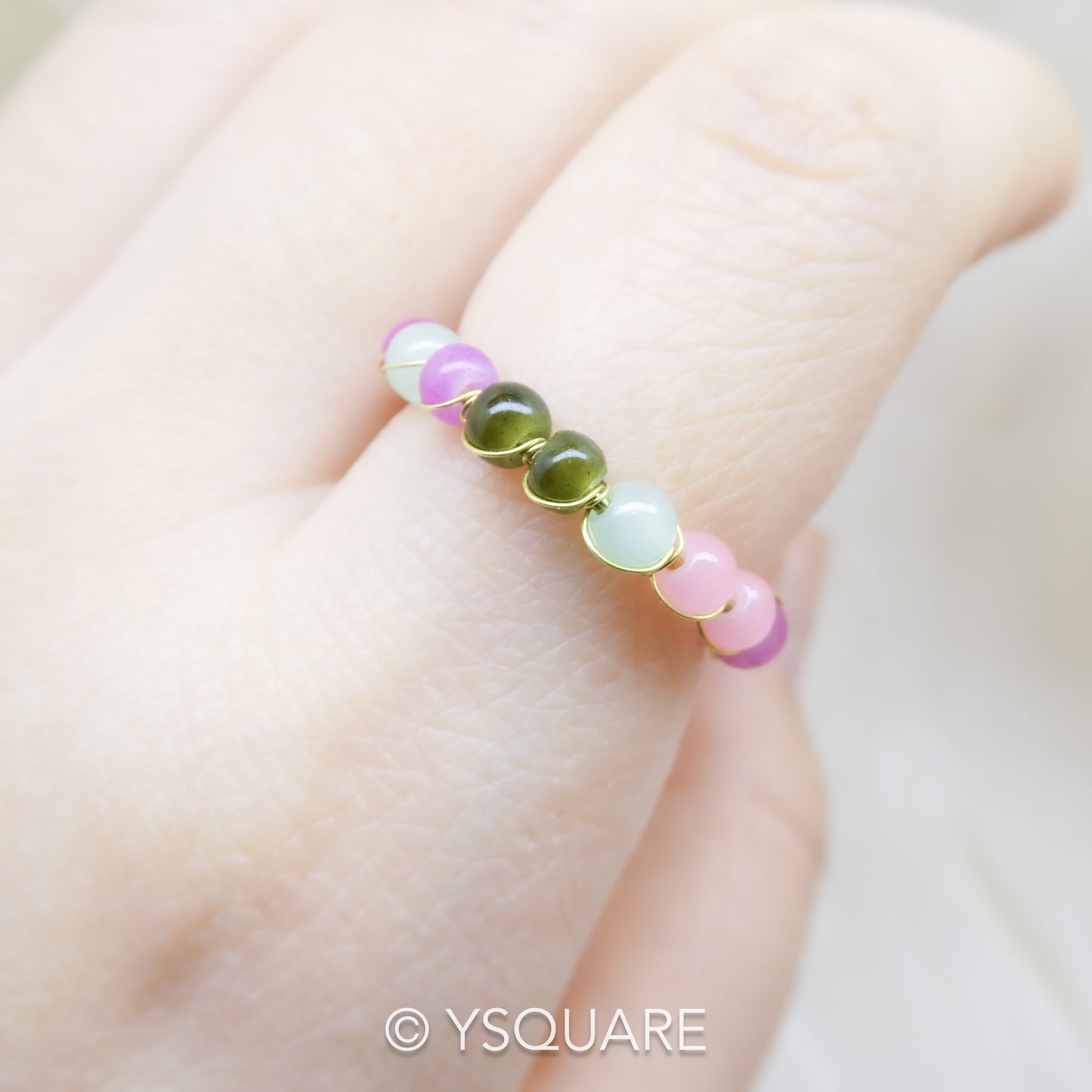< Spring Day > Delicate Handcrafted Adjustable Open Ring
