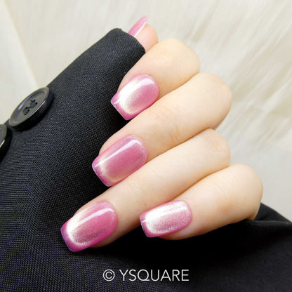< Vanille fraise > Y.Square Faux Ongles Fait Main Réutilisables